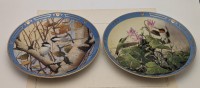 Franklin Mint винтажные декоративные тарелки Птицы 2 шт. (B185)
