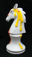 Фигура большая гипсовая Шахматный конь (Y472)