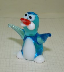 Фигурка стеклянная Пингвинёнок (Y866)