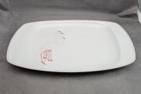 Блюдо дизайнерское винтажное Фламинго (A991)