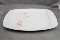 Блюдо дизайнерское винтажное Фламинго (A991)