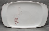 Блюдо дизайнерское винтажное Фламинго (A991)