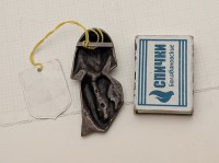 Бронзовый винтажный барельеф Мадонна с младенцем (B086)