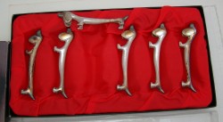 Подставки под столовые приборы Такса 6 шт. (Y238)