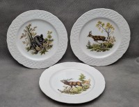 Schumann Arzberg три винтажные тарелочки Охота (A992)