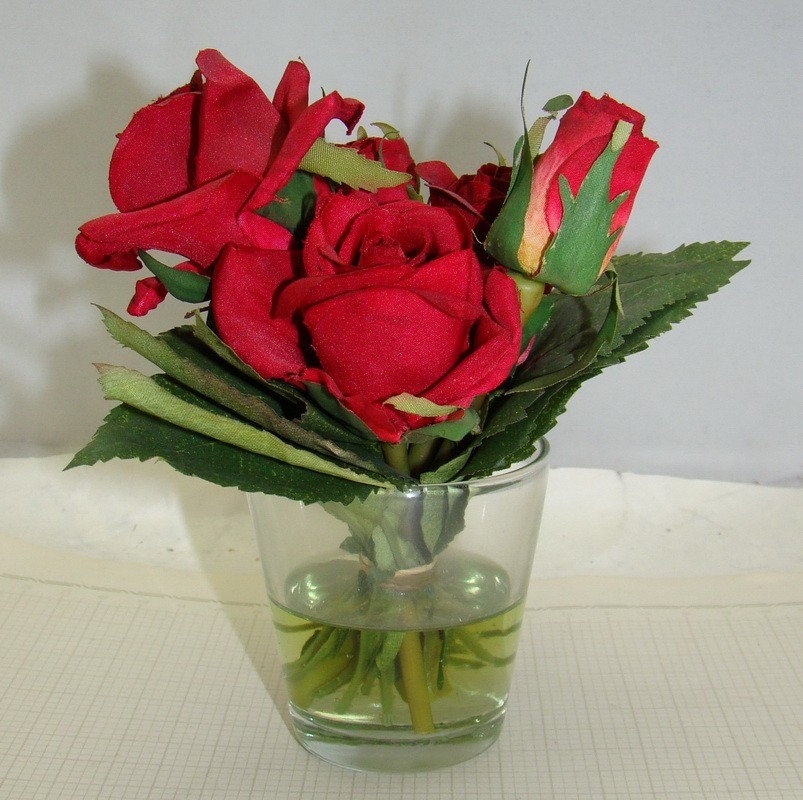 Цветы  искусственные винтажные Розы (W136)