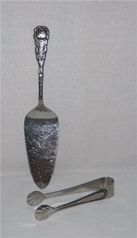 Лопатка для десертов и щипцы для сахара (S453)