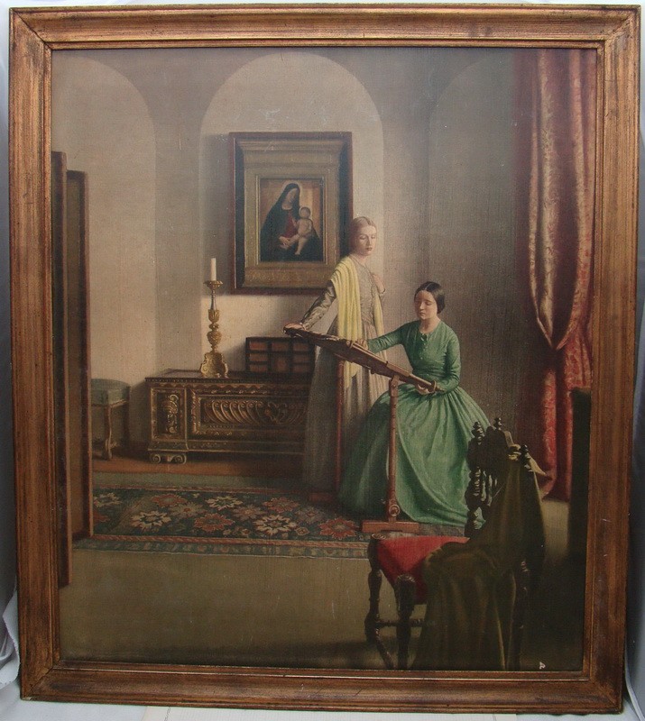 Картина репродукция принт старинный (M413)