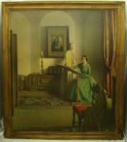 Картина репродукция принт старинный (M413)