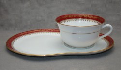 Limoges винтажные чашка с блюдцем под десерты (A102)
