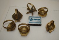 Кольца для салфеток винтажные с морской тематикой 6 шт. (A301)