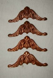 Накладки на шкатулки или мебель 4шт. . (E756)