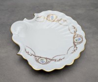 Limoges винтажное блюдо икорница Ракушка (A993)