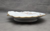 Limoges винтажное блюдо икорница Ракушка (A993)