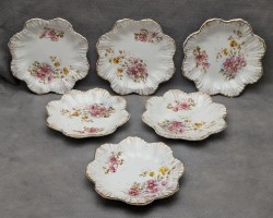 Ludwig Wessel 6 антикварных десертных тарелочек (B088)