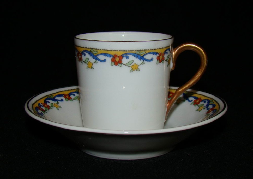 Кофейная пара фарфоровая (U647)