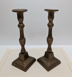 Подсвечники бронзовые старинные пара (A894)