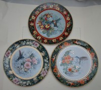 Тарелки коллекционные 3 шт. серия Колибри в цветах (Y002)