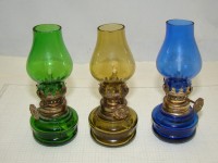Лампы маленькие керосиновые стеклянные 3 шт. (Y310)