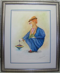 Картина Клоун с юлой (M415)