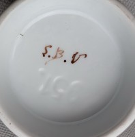 Чашечка винтажная с ручной росписью (B090)