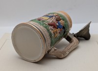 Кружка пивная винтажная с крышкой (B190)