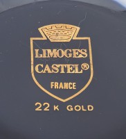 Limoges винтажная шкатулка Галантные сцена Фрагонара (B287)