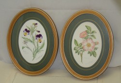 Украшения настенные репродукции принты Цветки 2 шт. (Y389)
