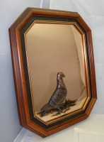 Зеркало винтажное с чеканкой Римский голубь (Y674)