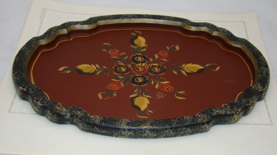 Подносик винтажный авторская работа (M514)