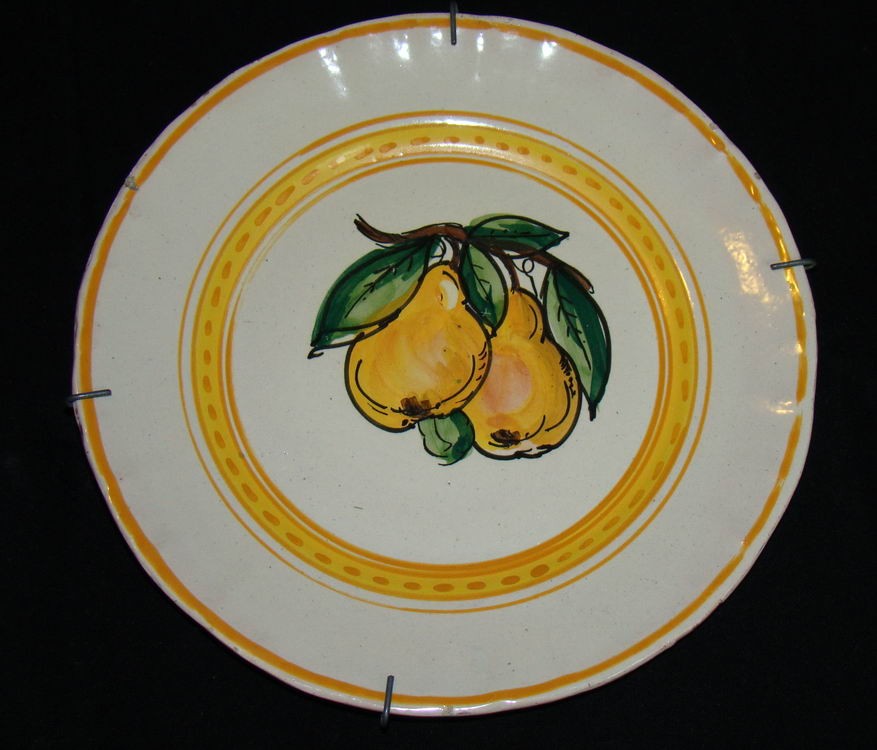 Тарелка старинная "Груша" (U888)
