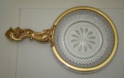 Хрустальная ёмкость-лоток с ручкой (Y152)