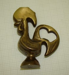 Открывалка фигурка бронзовая Петух (N042)