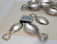 Винтажные деликатесные дегустационные ложечки 14 шт. (A898)