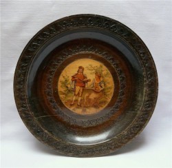 Тарелка на стену старинная (R219)