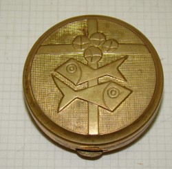 Таблетница пепельница карманная винтажная Рыбки (Y392)