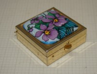 Таблетница винтажная Фиалки (M614)