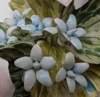 Capodimonte крупная винтажная цветочная композиция (B094)