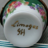 Limoges мини-шкатулка винтажная Яйцо (M031)