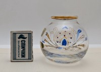 Вазочка стеклянная винтажная ручной работы (A900)