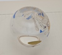 Вазочка стеклянная винтажная ручной работы (A900)