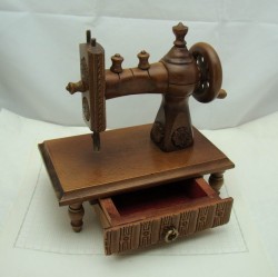 Шкатулка ящик выдвижной "Швейная машинка" (U829)