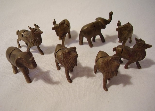 Подставки под визитки "Звери" 8шт. (D973)