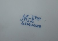 Limoges шкатулка старинная фарфоровая (M032)