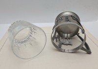 Стакан с подстаканником винтажные Лама (A901)