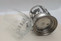 Стакан с подстаканником винтажные Лама (A901)