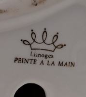 Limoges винтажный фарфоровый подсвечник Тутти (B096)