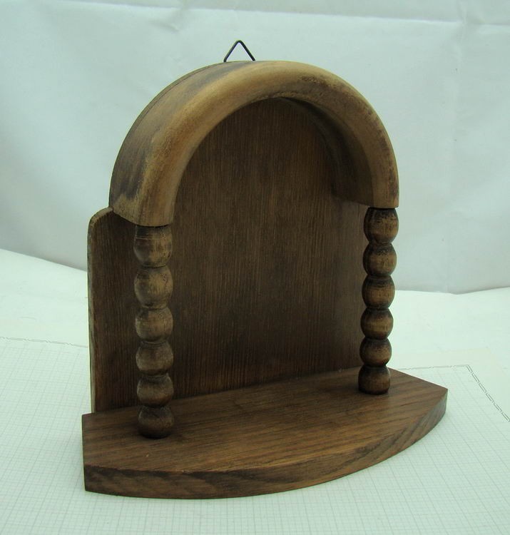 Полочка деревянная старинная "Арка" (U830)