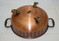 Посудина блюдо медное (Q057)