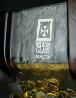 Mdina Glass лоток для мелочей винтажный (W403)